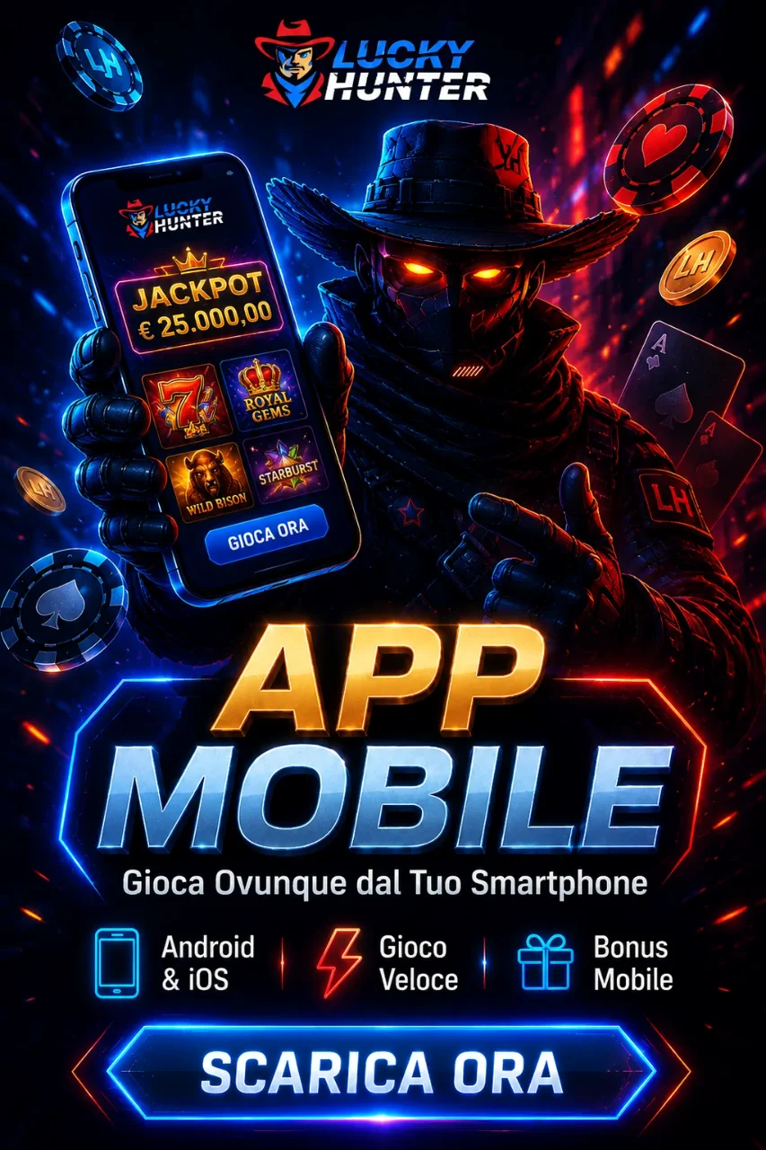 LuckyHunter Casino App Mobile — Gioca Ovunque dal Tuo Smartphone